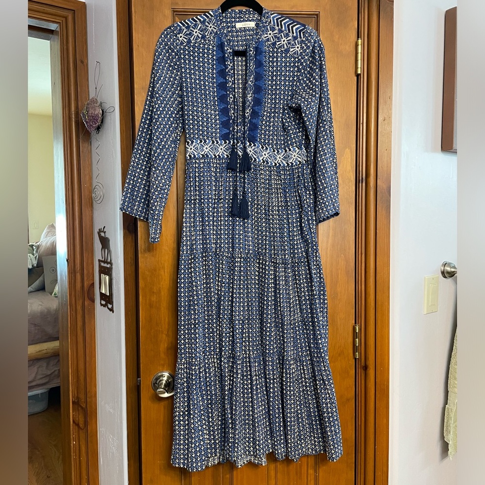 Doen Prem Dress, navy print